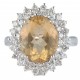 ANEL CITRINO COM DIAMANTES