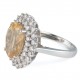 ANEL CITRINO COM DIAMANTES