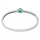 BRACELETE COM ESMERALDA E DIAMANTES