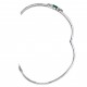BRACELETE COM ESMERALDA E DIAMANTES
