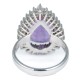 ANEL COM AMETISTA E DIAMANTES