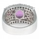 ANEL COM RUBELITA E DIAMANTES