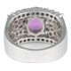 ANEL COM RUBELITA E DIAMANTES