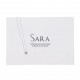 COLAR SARA JOIAS COM SAFIRA ROSA E DIAMANTES