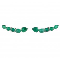 EARCUFF DE ESMERALDAS