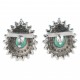BRINCO GOTA DE ESMERALDA E DIAMANTES