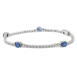 PULSEIRA RIVIERA DE TANZANITAS E DIAMANTES