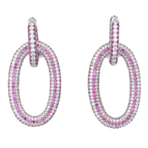 ARGOLA DE RUBIS E DIAMANTES