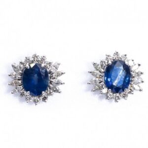 BRINCO DE SAFIRAS COM DIAMANTES