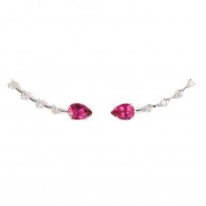 EAR CUFF DE RUBELITAS E DIAMANTES