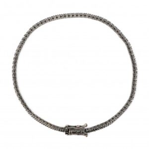 PULSEIRA RIVIERA DE DIAMANTES NEGROS